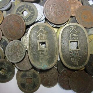 日本の古銭100枚セット　近代古銭　寛永通宝他(貨幣)