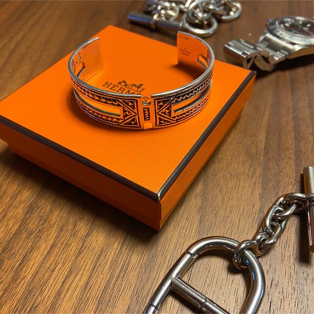 バングル/リストバンド美品　エルメス　Hermes バングル　トゥアレグ　ジュエリー　シルバー　レア