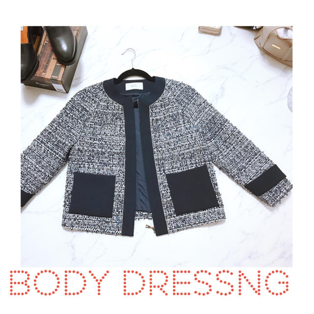 BODY DRESSING Deluxe(ボディドレッシングデラックス)のノーカラージャケット(body dressing) レディースのジャケット/アウター(ノーカラージャケット)の商品写真