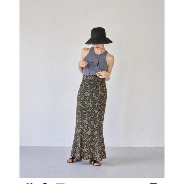 TODAYFUL(トゥデイフル)のトゥデイフル  Jacquard Leaf Pencilskirt レディースのスカート(ロングスカート)の商品写真