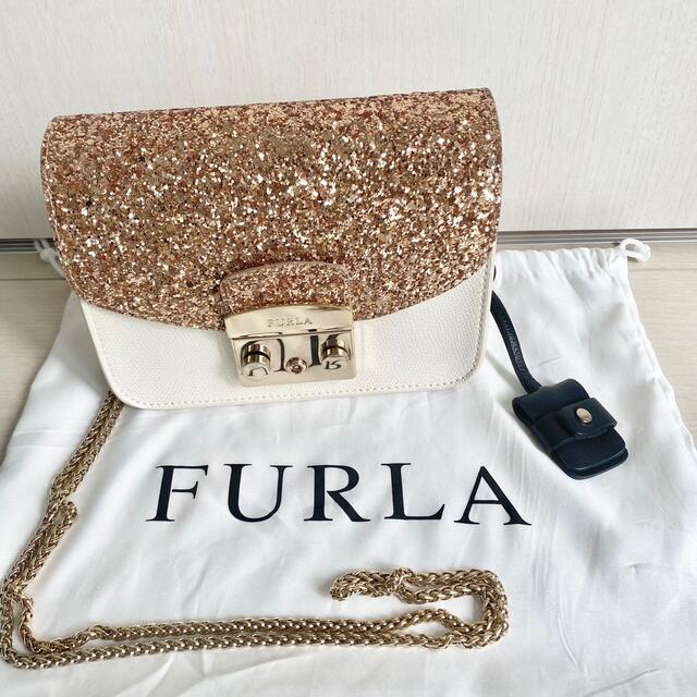 美品✨【FURLA】メトロポリス　カスタム　ショルダーバッグ　フラップ1枚付き