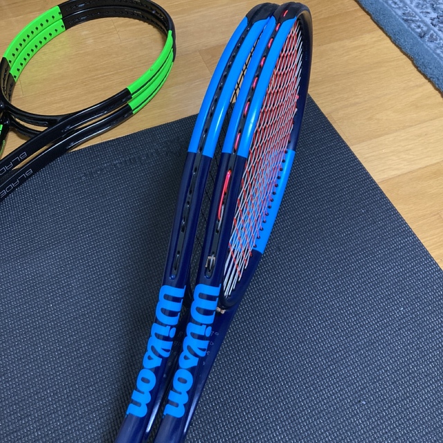 wilson(ウィルソン)のWilson pro stock P25 マッチペア borna coric スポーツ/アウトドアのテニス(ラケット)の商品写真