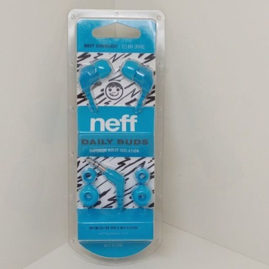Neff(ネフ)のNEFF ネフ イヤフォン【DAILY BUDS】水色 CYAN スマホ/家電/カメラのオーディオ機器(ヘッドフォン/イヤフォン)の商品写真