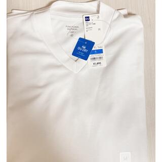ジーユー(GU)のメンズ GU ドライカーブVネックTシャツ(Tシャツ/カットソー(半袖/袖なし))