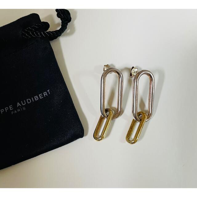Philippe Audibert(フィリップオーディベール)のPHILIPPE AUDIBERT Double oval earring レディースのアクセサリー(ピアス)の商品写真