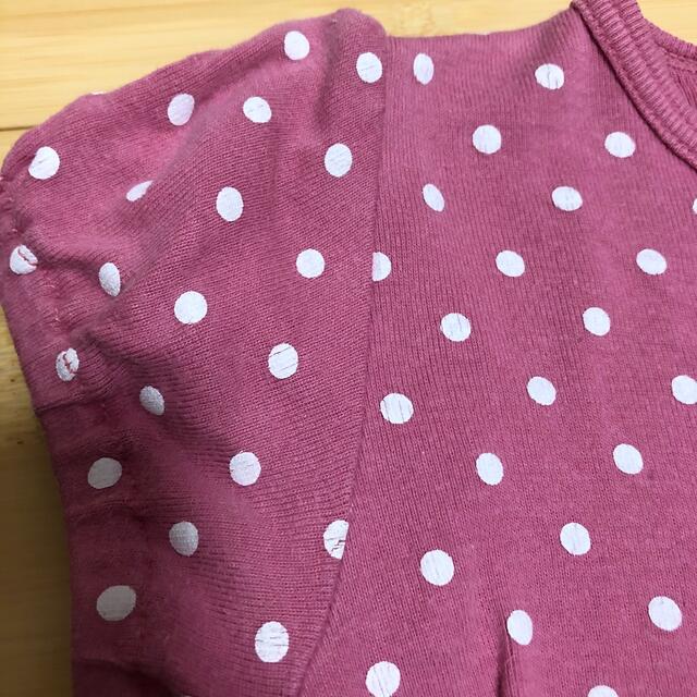ベルメゾン(ベルメゾン)のベルメゾン GITA トップス シャツ 半袖 ピンク 水玉 女の子 90cm キッズ/ベビー/マタニティのキッズ服女の子用(90cm~)(Tシャツ/カットソー)の商品写真