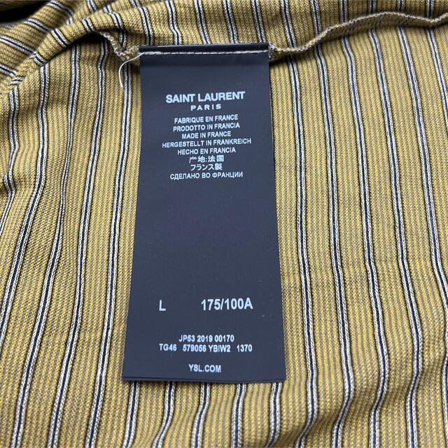 激レア 新品 SAINT LAURENT サンローラン Tシャツ ボーダー  L