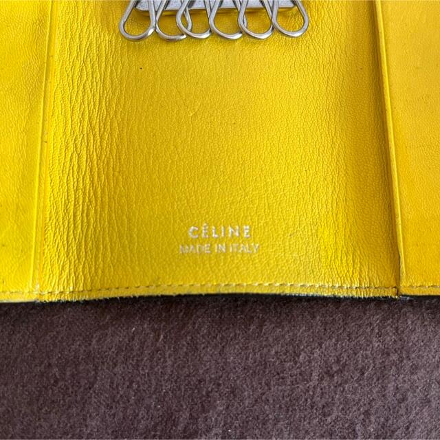 品揃え豊富で小物キーケース celine グレー×イエロー Celine の通販 by spina's shop