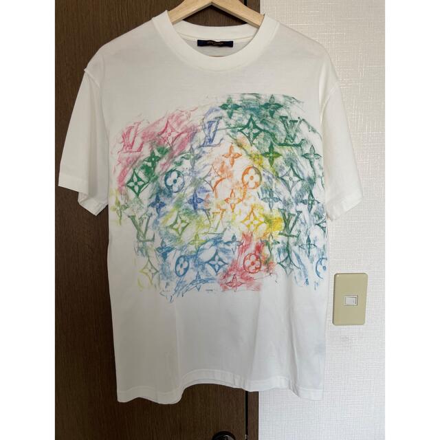 メンズLV 　ルイヴィトン　フロントプリンテッド　パステル　モノグラム　Tシャツ