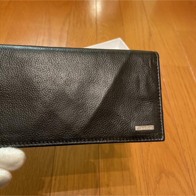 Calvin Klein(カルバンクライン)の訳有り！！　新品 カルバンクライン 財布 二つ折り 長財布 レザー ブラック メンズのファッション小物(長財布)の商品写真