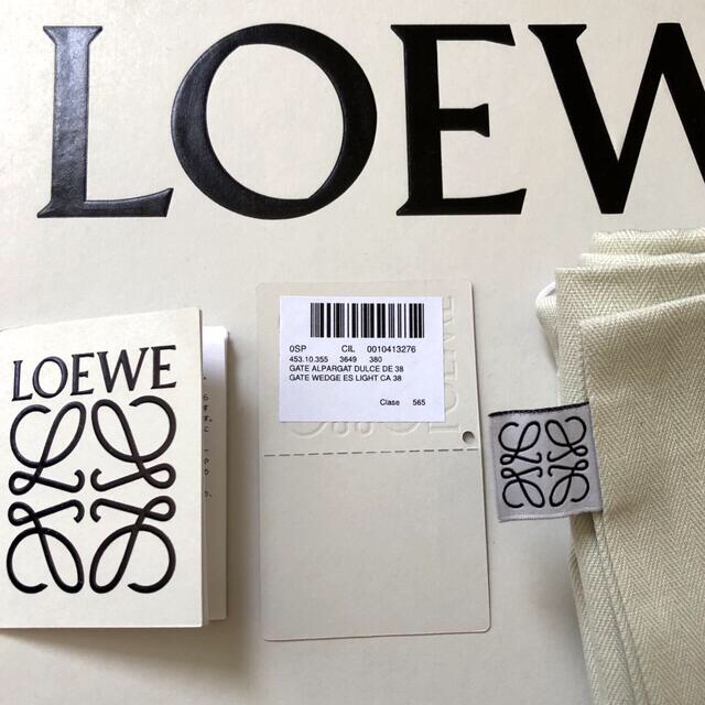 新品/38 LOEWE ロエベ GATE ゲート プラットホーム サンダル