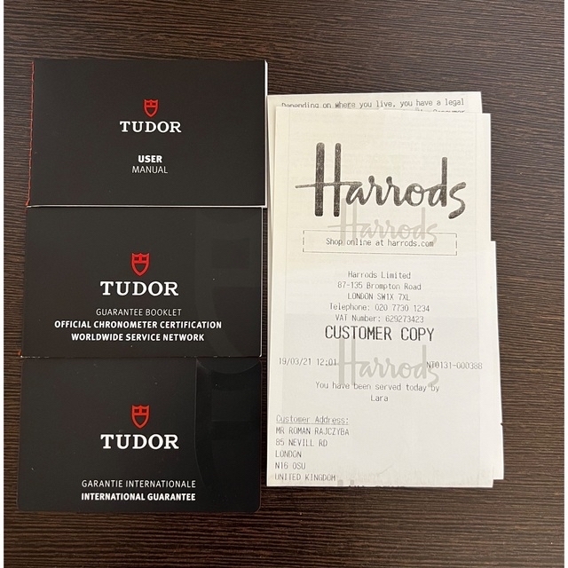 TUDOR 79230G 付属品完備