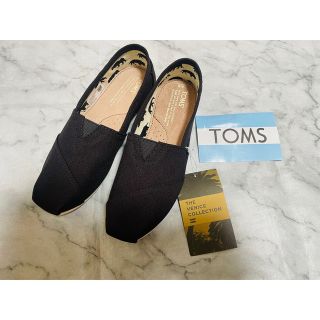 トムズ(TOMS)の【B品】TOMS トムス　エスパドリーユ　23.0 BLACK(スリッポン/モカシン)