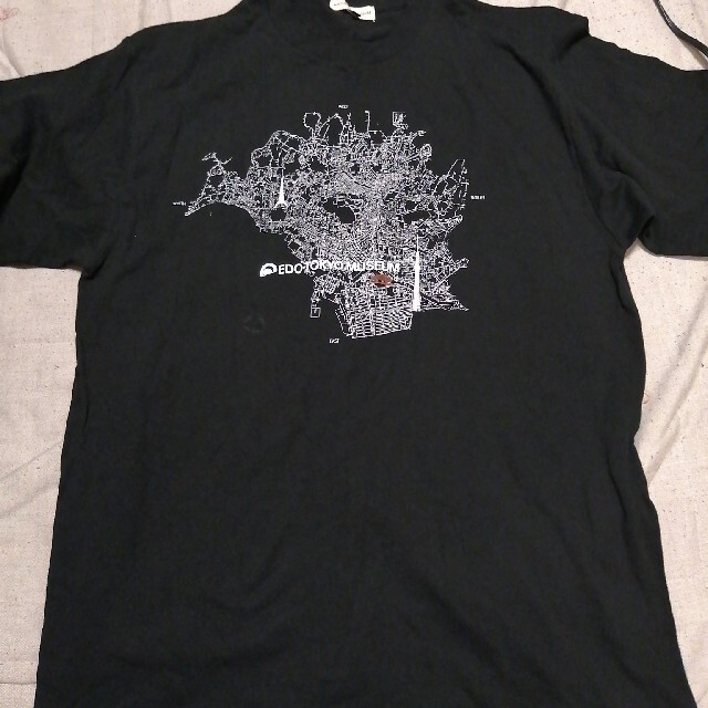 品質が 江戸東京博物館　スカイツリー　地図　Tシャツ XL Tシャツ+カットソー(半袖+袖なし)