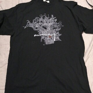 江戸東京博物館　スカイツリー　地図　Tシャツ XL(Tシャツ/カットソー(半袖/袖なし))