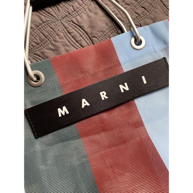 Marni(マルニ)の百貨店購入 MARNI マルニ フラワーカフェ ストライプ バッグ マルチカラー レディースのバッグ(トートバッグ)の商品写真