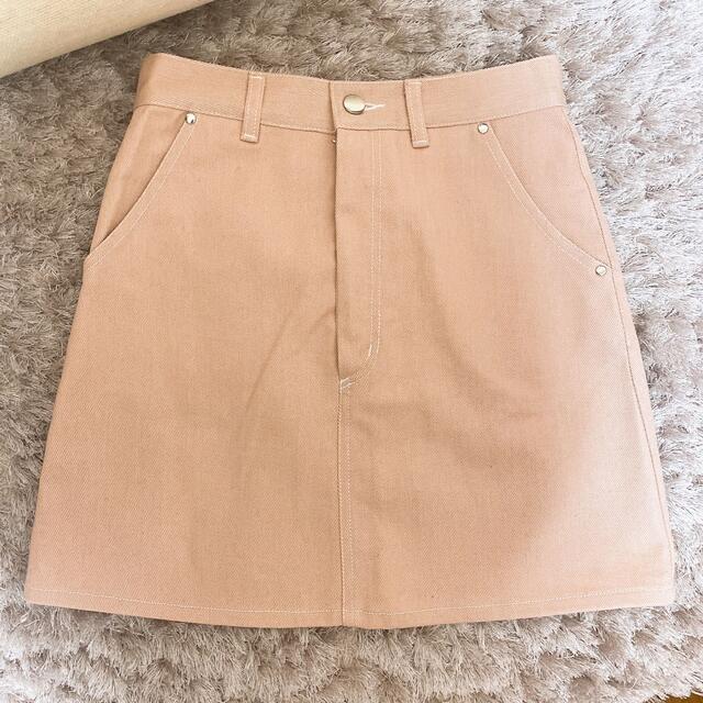 epine♡ Eé denim mini skirt dark pink