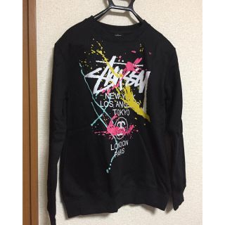 ステューシー(STUSSY)の新品★stussyトレーナー★ブラック(トレーナー/スウェット)