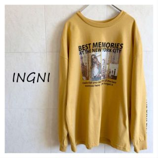 イング(INGNI)の古着★INGNI イング　マスタード色　カットソー　長袖(Tシャツ(長袖/七分))