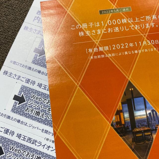 【最新】西武鉄道 株主優待 冊子 ライオンズ　（ラクマパック発送）