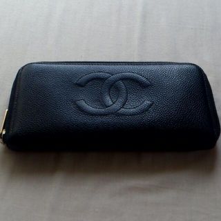 シャネル(CHANEL)のシャネル財布キャビアスキン【良品】(財布)