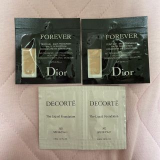 ディオール(Dior)のファンデーション　サンプル4個セット(ファンデーション)