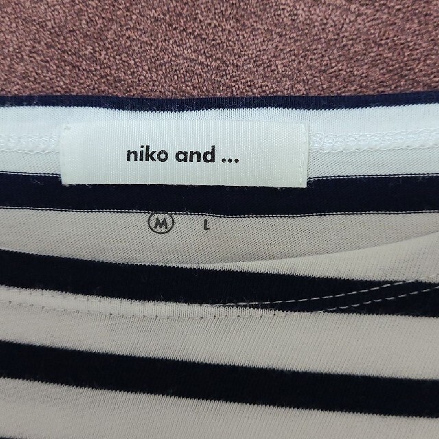 niko and...(ニコアンド)のniko and... Tボーダーシャツ レディースのトップス(Tシャツ(半袖/袖なし))の商品写真