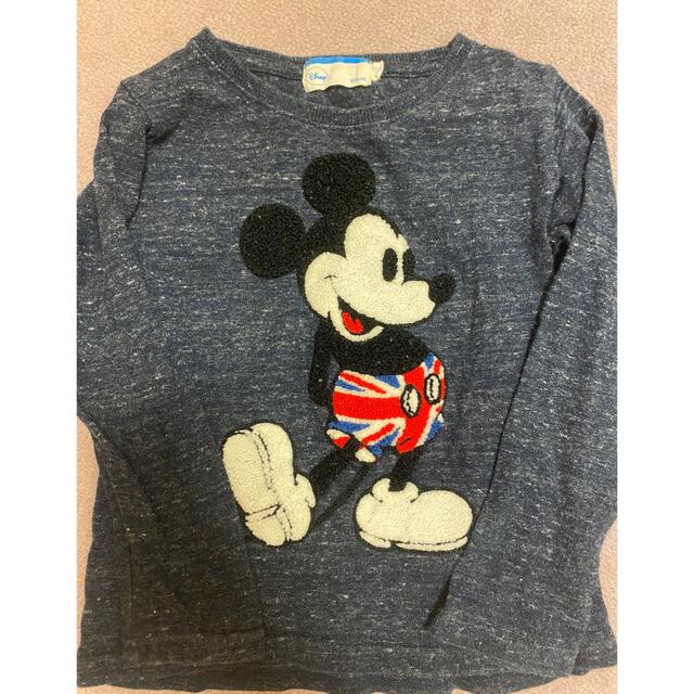 Disney(ディズニー)のDisney ミッキー　ロンT 100cm キッズ/ベビー/マタニティのキッズ服男の子用(90cm~)(Tシャツ/カットソー)の商品写真