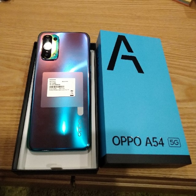 OPPO(オッポ)のOPPO オッポ A54 5G 64GB ファンタスティックパープル OPG02 スマホ/家電/カメラのスマートフォン/携帯電話(スマートフォン本体)の商品写真