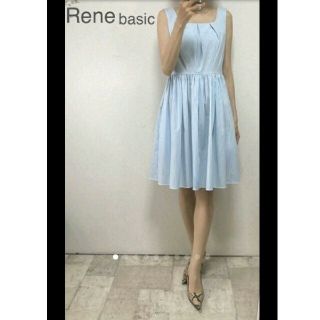 ルネ(René)の2点美品ルネコットンストレッチストライプワンピース／ケイトスペードワンピース(ひざ丈ワンピース)