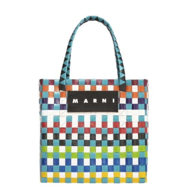 Marni(マルニ)のマルニ MARNI フラワーカフェ ミニバスケット マルニマーケット  完売品 レディースのバッグ(かごバッグ/ストローバッグ)の商品写真