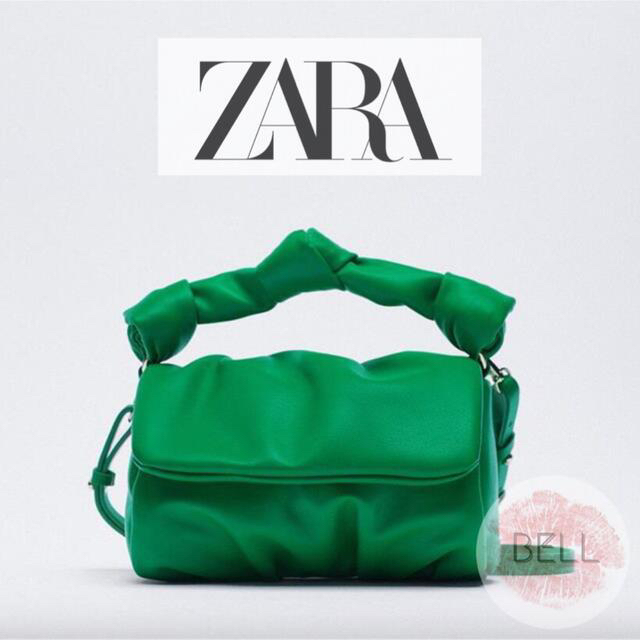 ZARA(ザラ)のZARA ソフト ノット クロスボディバッグ 正規品 レディースのバッグ(ハンドバッグ)の商品写真