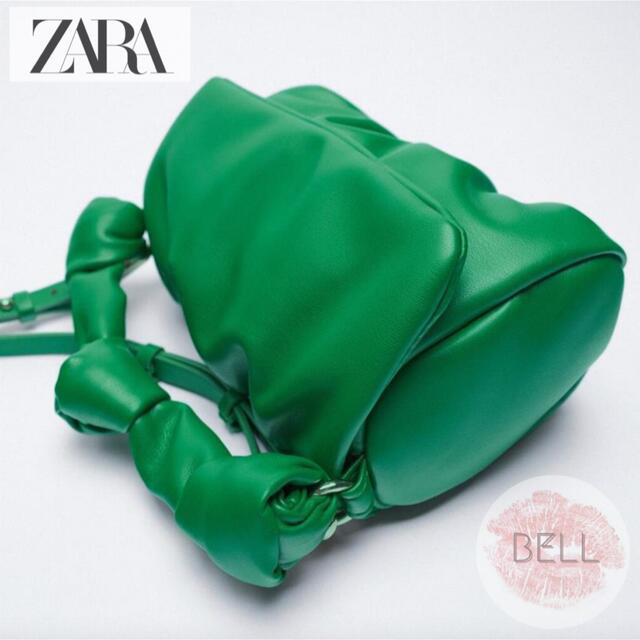 ZARA(ザラ)のZARA ソフト ノット クロスボディバッグ 正規品 レディースのバッグ(ハンドバッグ)の商品写真