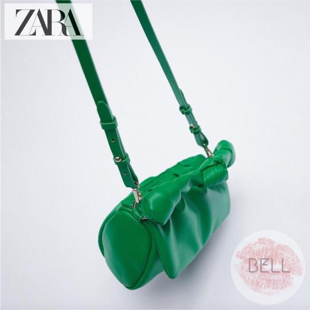 ZARA(ザラ)のZARA ソフト ノット クロスボディバッグ 正規品 レディースのバッグ(ハンドバッグ)の商品写真