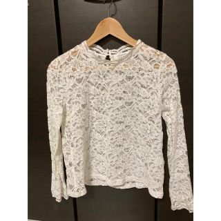 ローリーズファーム(LOWRYS FARM)の花 トップス ホワイト 白 ローリーズファーム LOWRYSFARM ブラウス(シャツ/ブラウス(長袖/七分))