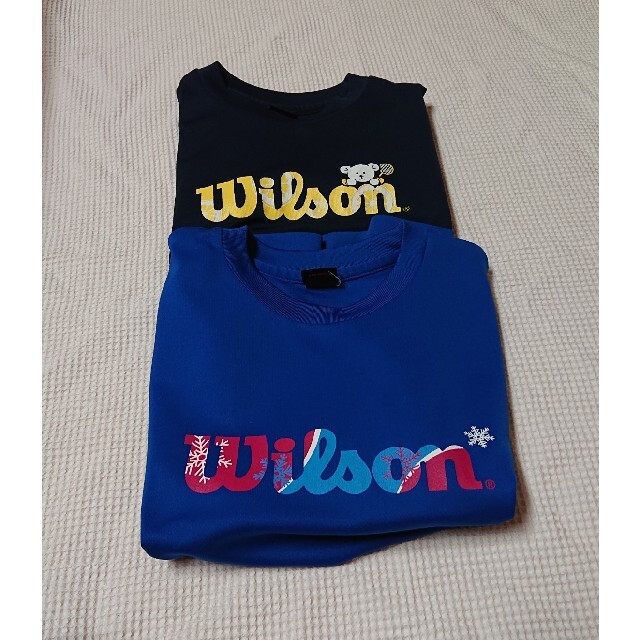 wilson(ウィルソン)のウィルソンWilsonＴシャツSサイズ2枚セットバドミントン スポーツ/アウトドアのスポーツ/アウトドア その他(バドミントン)の商品写真