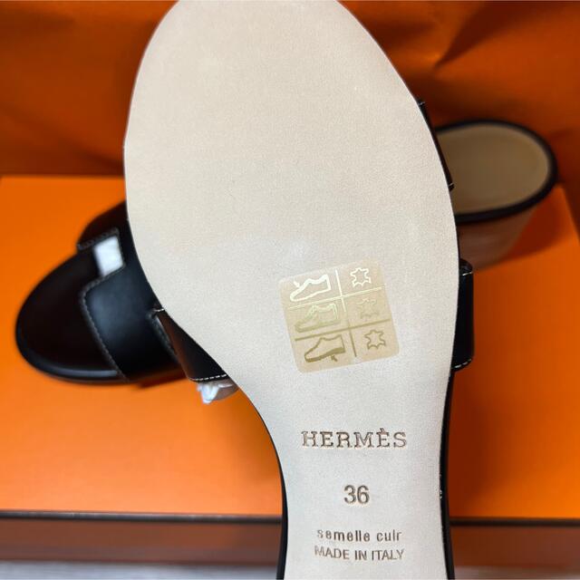 Hermes(エルメス)の【新品未使用】 HERMES オアジス　ブラック　黒　36 22.5 レディースの靴/シューズ(サンダル)の商品写真