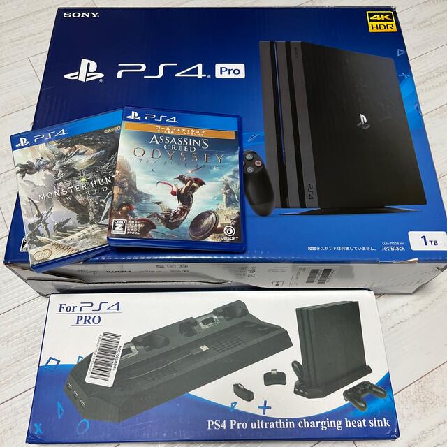 ゲームソフト/ゲーム機本体PlayStation4 Pro  1TB ソフト2つセット