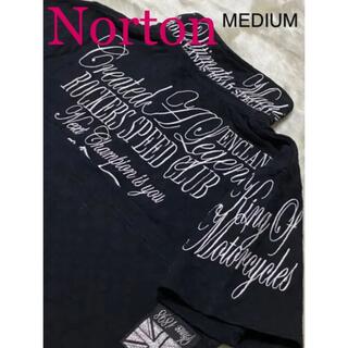 ノートン(Norton)の【美品】Norton M size Tシャツ 半袖 襟袖バック刺繍(Tシャツ/カットソー(半袖/袖なし))
