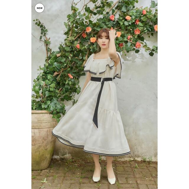 Her lip to(ハーリップトゥ)のherlipto  Sweet Moments Belted Dress レディースのワンピース(ロングワンピース/マキシワンピース)の商品写真