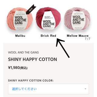 WOOL AND THE GANG shiny happy cotton(生地/糸)