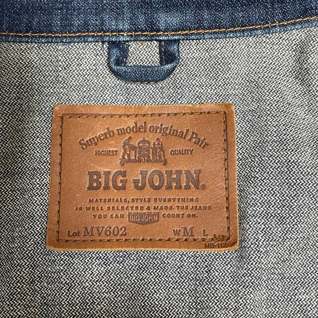 BIG JOHN(ビッグジョン)のBIG JOHNビッグジョン　レディースデニムジャケット Gジャン　ブルー　M レディースのジャケット/アウター(Gジャン/デニムジャケット)の商品写真