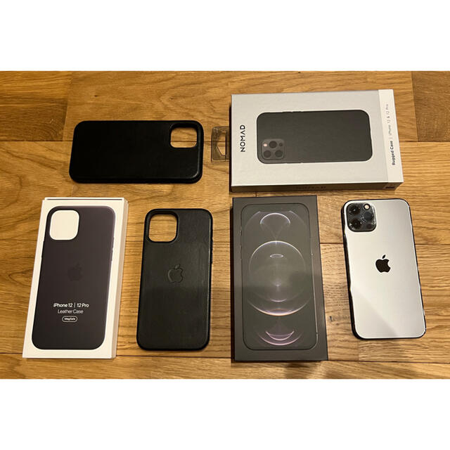 iPhone 12 Pro 256GB グラファイト SIMフリー 美品ケース付 正規激安