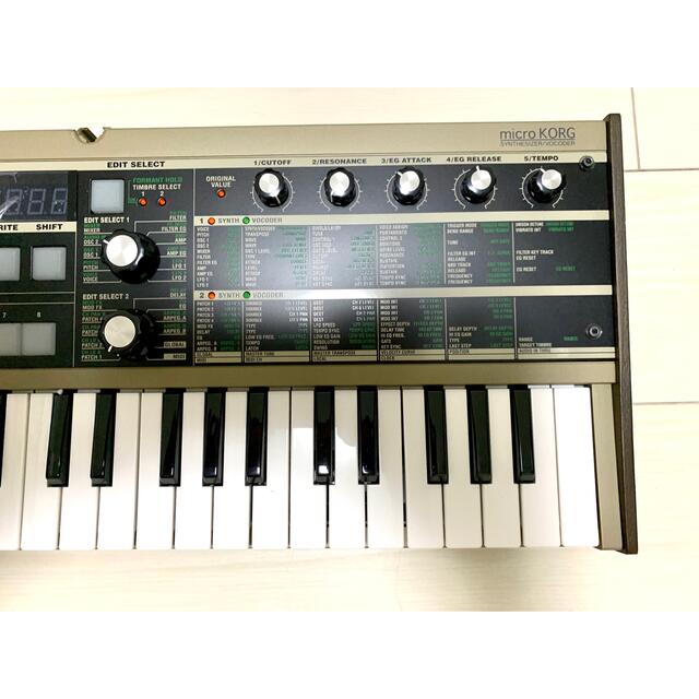 KORG(コルグ)のmicroKORG 楽器の鍵盤楽器(キーボード/シンセサイザー)の商品写真