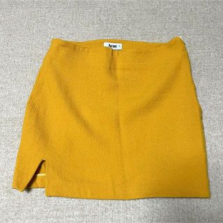 アクネストゥディオズ(Acne Studios)のAcne Studios アクネ ミニスカート36 イエロー 黄色 (ミニスカート)