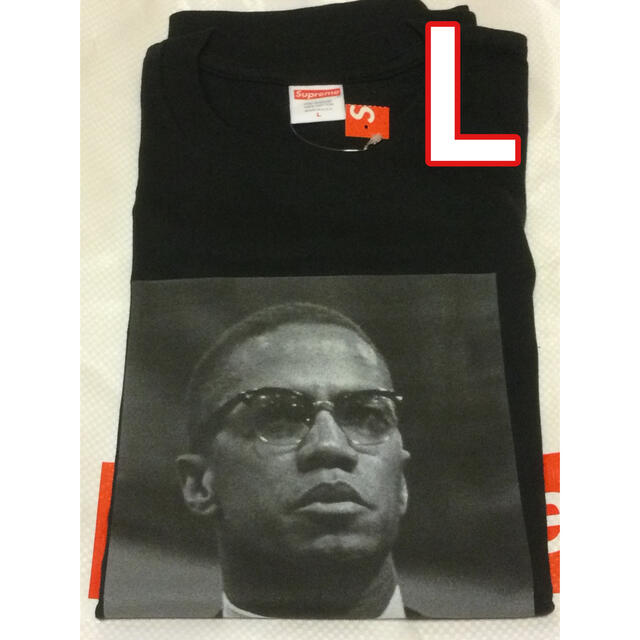 Supreme Malcolm X Tee  ブラック　Ｌ 新品