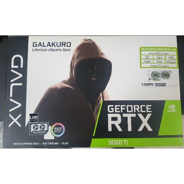 GALAX RTX 3060TI WHITE LHRスマホ/家電/カメラ