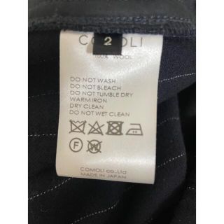 COMOLI - COMOLI 20AW 強縮ウール セットアップ サイズ2 美品 値下げの