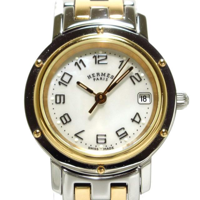 最高 Hermes CL4.221 クリッパーナクレ 腕時計 エルメス - 腕時計