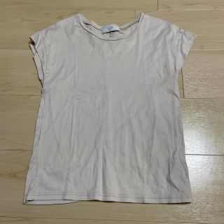 スローブイエナ(SLOBE IENA)のIENA ベイクルーズ　ベージュ　カットソー   (Tシャツ(半袖/袖なし))